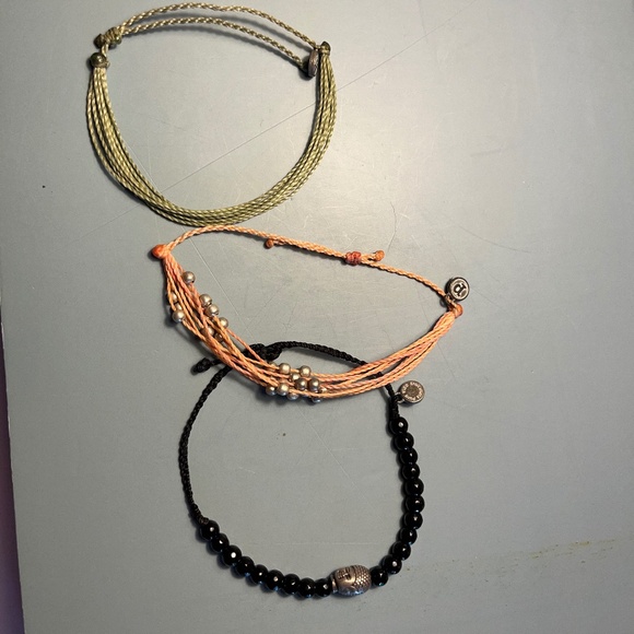 Pura Vida Set of 3 Buddha, silver beads & simple - Picture 2 of 2